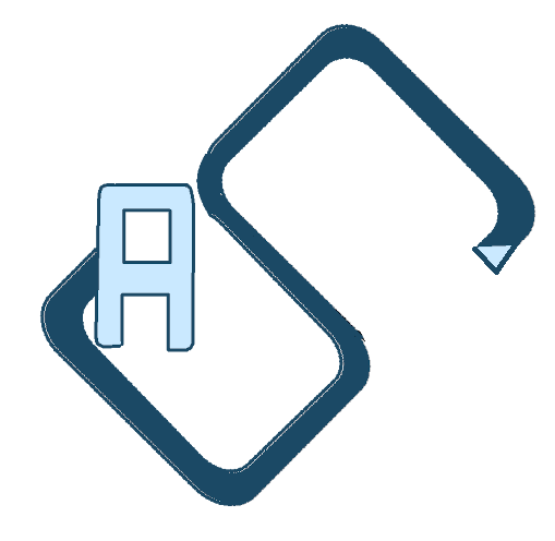 Logo du site de Portfolio, un A et un S.